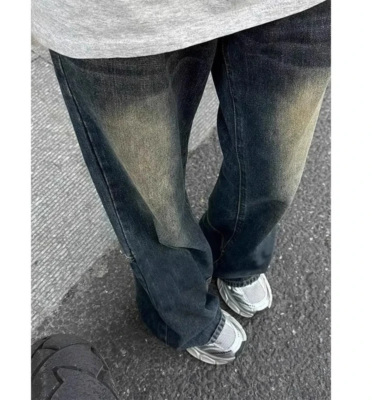 

Мужские джинсы American Retro Cleanfit: прямые, зауженные, повседневные, универсальные, длинные брюки для осени и зимы, премиум-класса