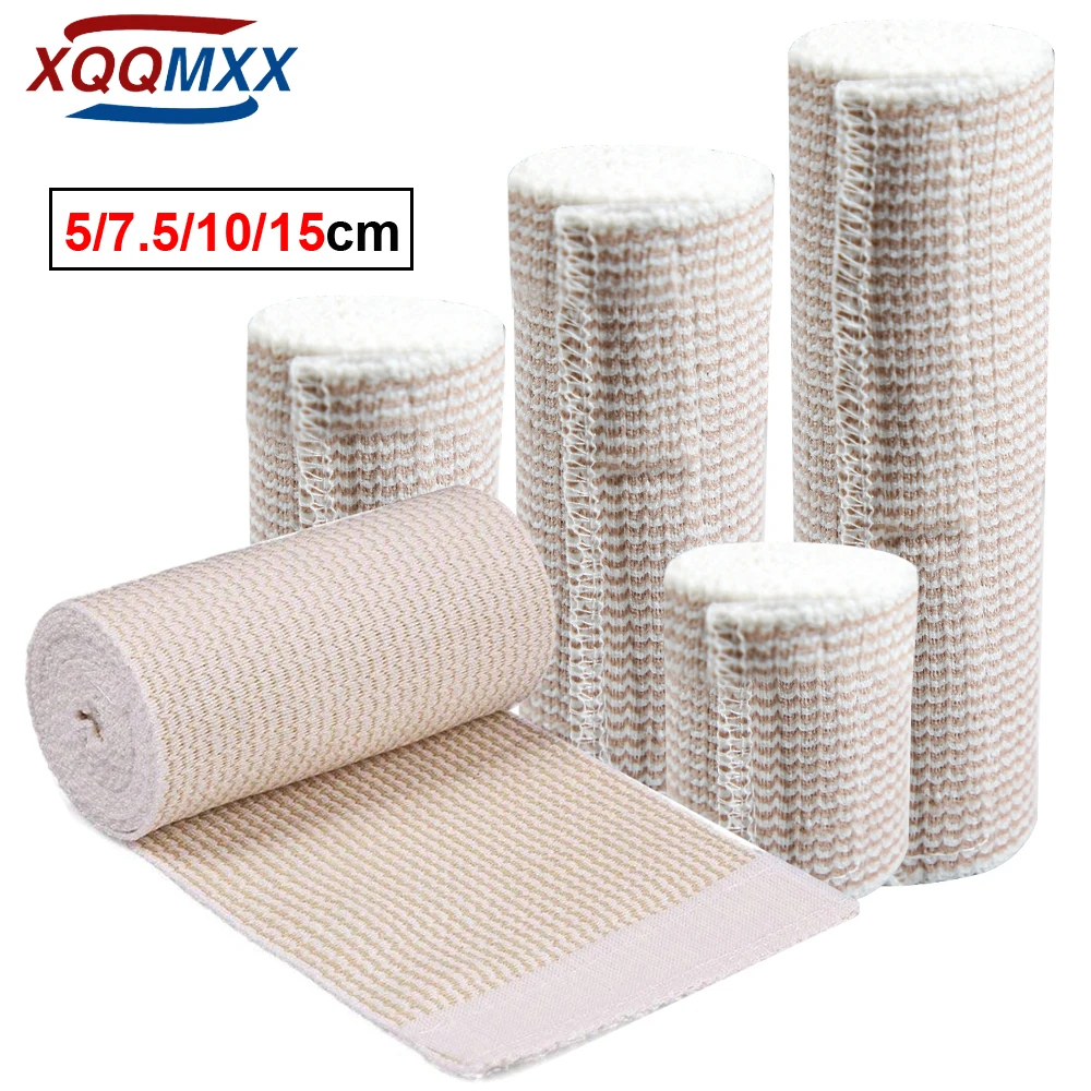 

1Roll Elastic Bandage Wrap Compression Bandage with Self-Closure, Ideal for Calf, Sports, Sprains, Wrist, Ankle and Foot