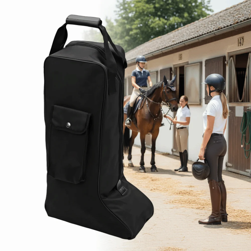 Waterproof Tall Boot Pouch Dust Proof Organizer Design Equestrian Boot Bag Protective Storage 600D Long Boots Bag
