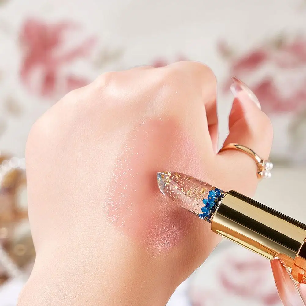Bálsamo labial que cambia de Color con la temperatura, brillo de labios duradero a prueba de sudor, taza antiadherente, hidrata los labios, maquillaje cosmético de gelatina de cristal