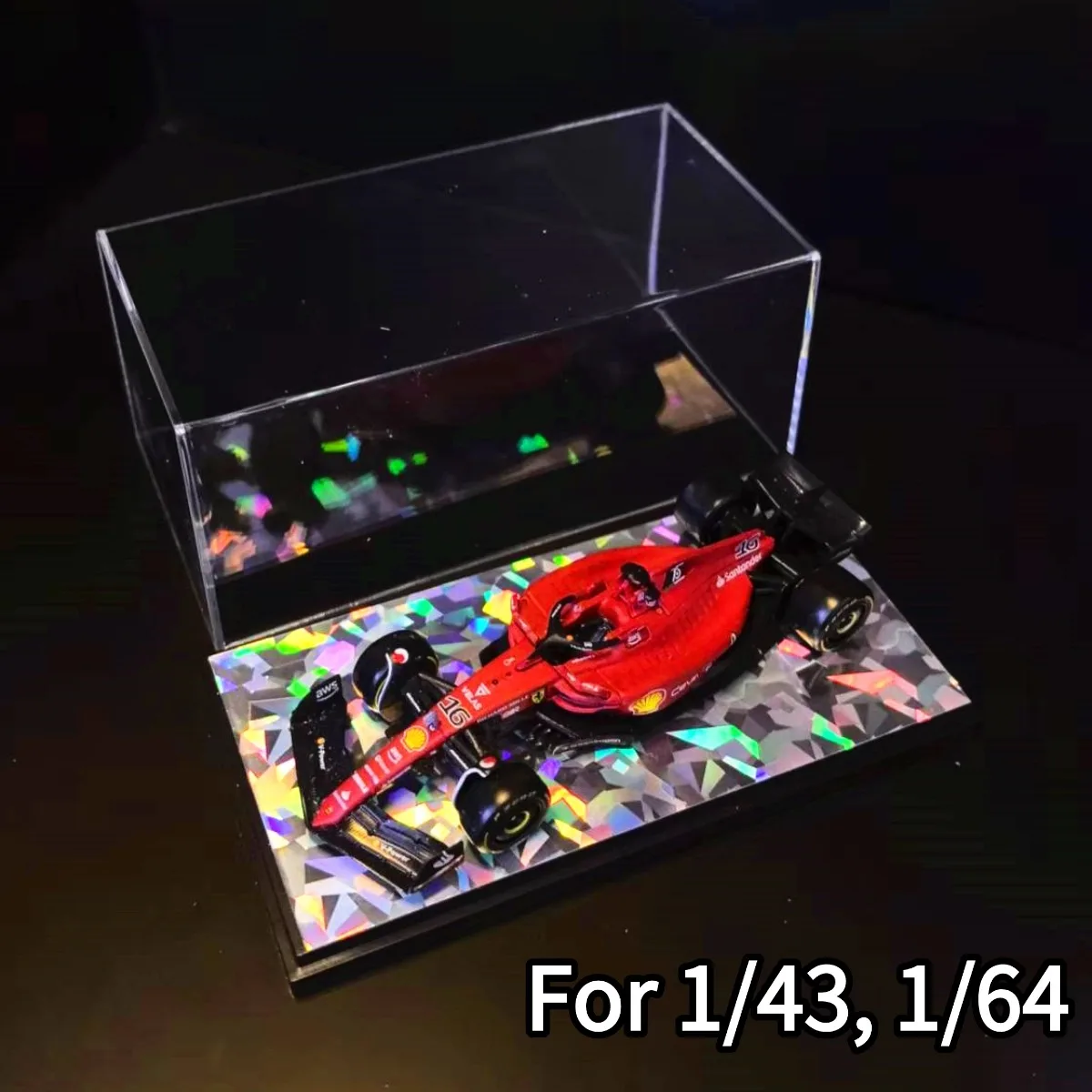 Akrylowa gablota ekspozycyjna na modele samochodów w skali 1:43 1:64 1:87 Tomica Bburago Spark Minichamps F1, modele samochodów Formuły 1, miniaturowe zabawki.