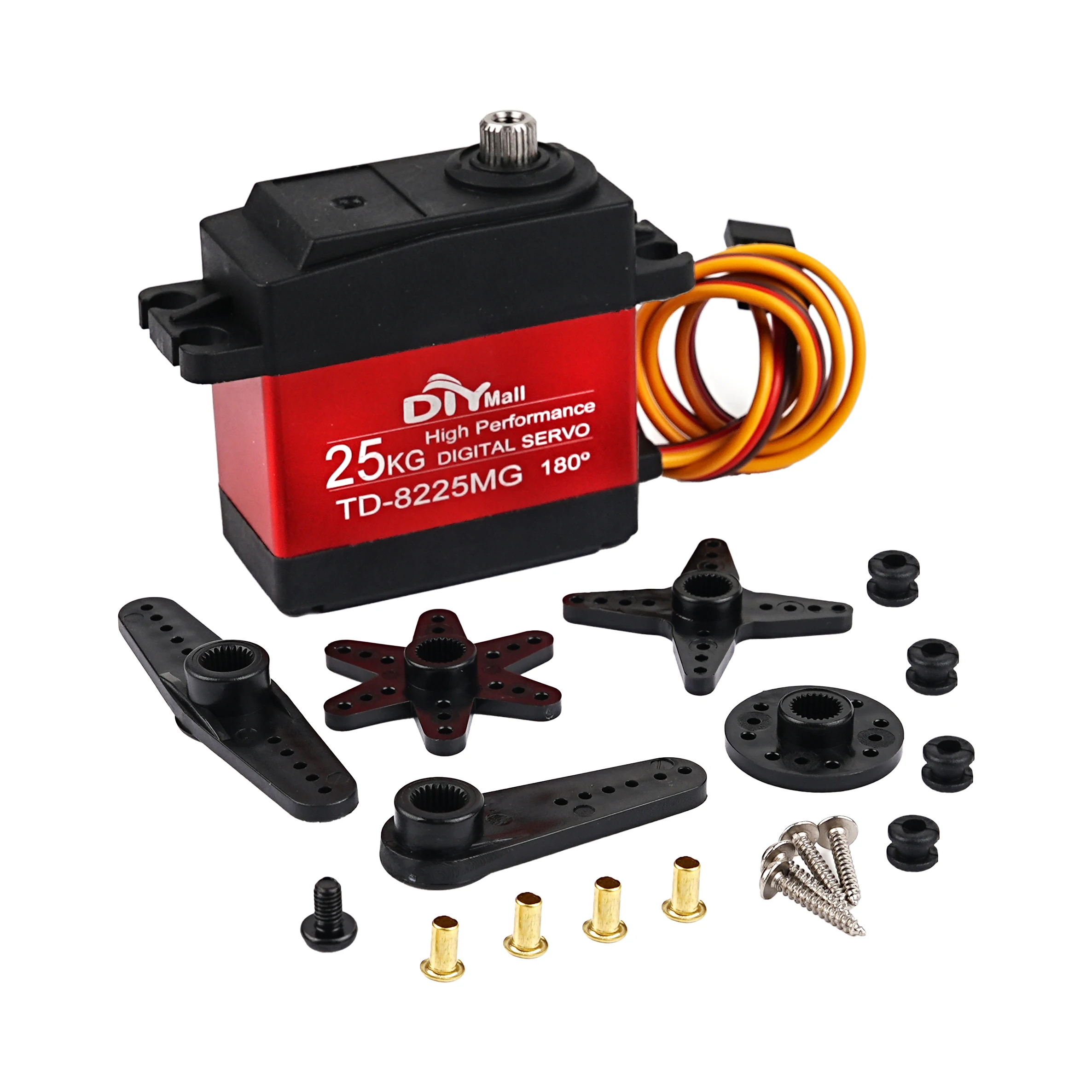 TD-8225MG Servo digitale 25KG Coppia elevata impermeabile 180/270/360 °   Ingranaggio in metallo per braccio robotico per barca Baja per auto RC 1/8 1/10 fai da te