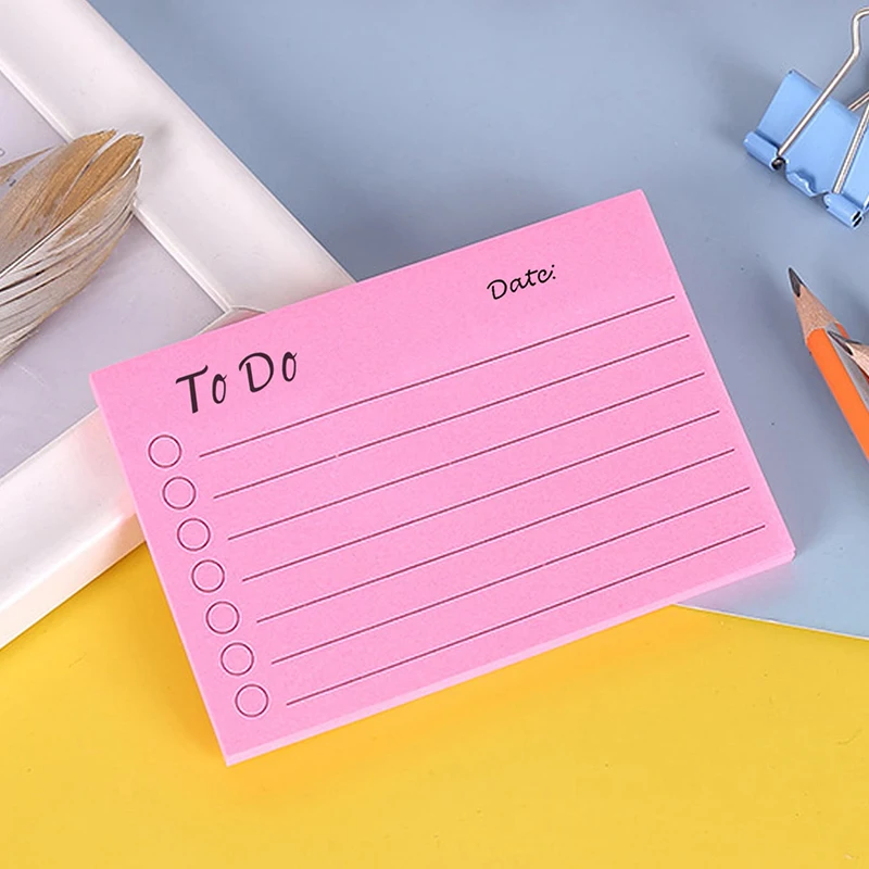 50 Blatt Notizblöcke, Kawaii, einfarbig, To-Do-Liste, abtrennbare Notizzettel, Tagesplaner, Haftnotizen, koreanisches Schreibwaren-Set, Schreibblöcke – Detail 7