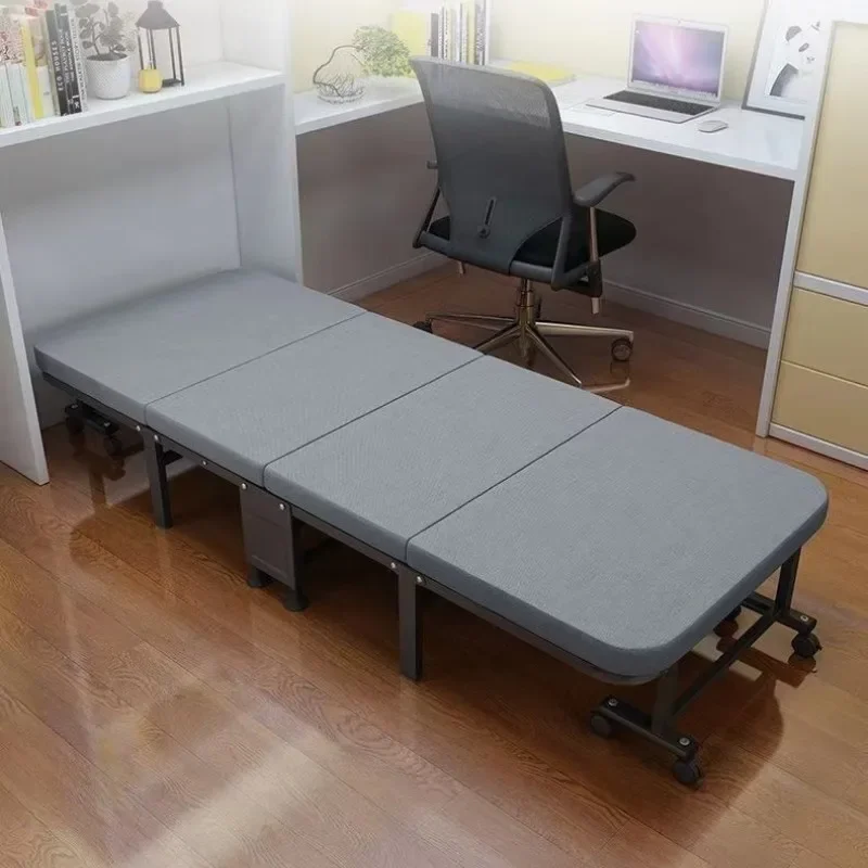 

2026Apartment Furniture Metal Frame With Washable Cover Multifunctional Folding Sofa Bed With Universal Wheels for Break Living