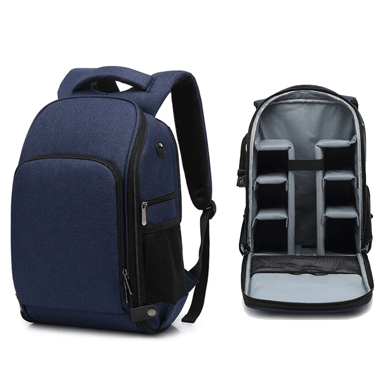 Multi-layered camera bag, waterproof backpack camera bag, large capacity laptop bag, men's and women's outdoor bag