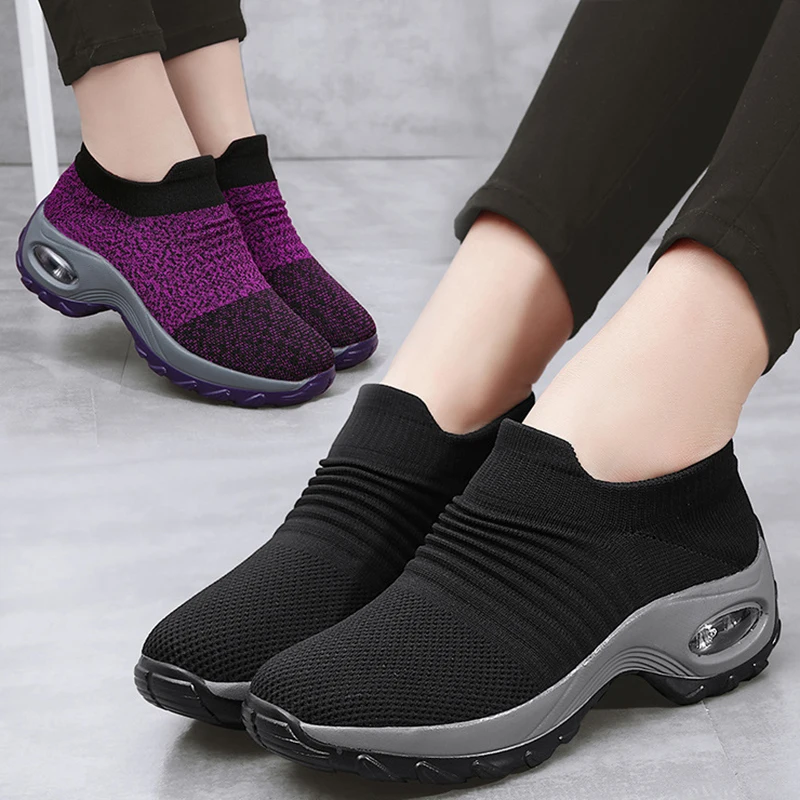 Fashion Women's Sneaker Trainers Ladies Shoes New Sneakers Women Casual Shoes Slip On Platform Women Sneakers Zapatos De Mujer