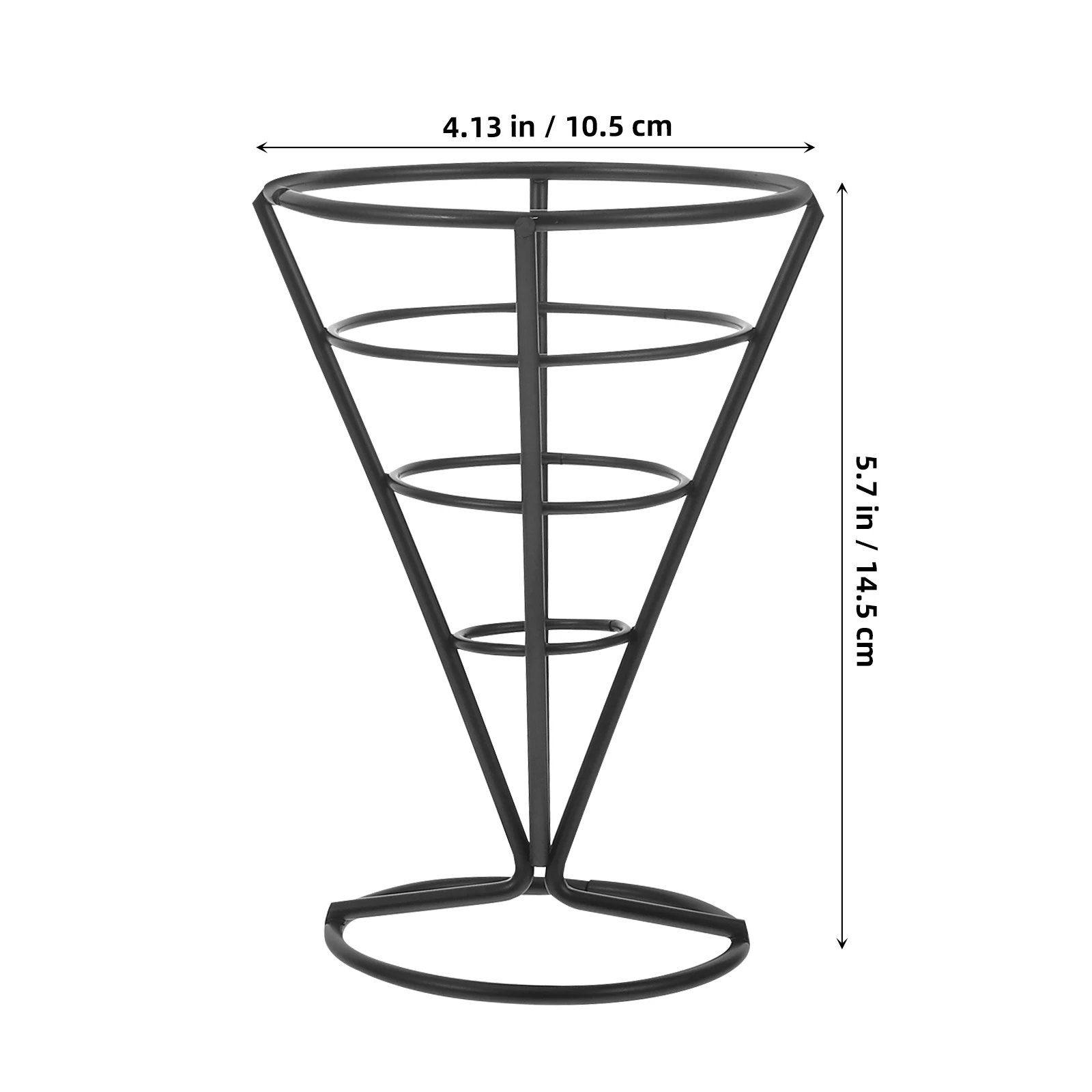 

2pcs French Fries Basket Stainless Steel Snack Stand For Fried Chicken Fish Chips Holder Portable Fry Cups Cone Liner