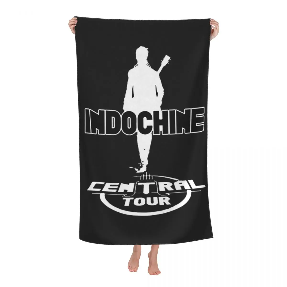 

Pop Rock Indochine Bath Beach Towel Microfiber Cross Shower Sports Yoga Towels