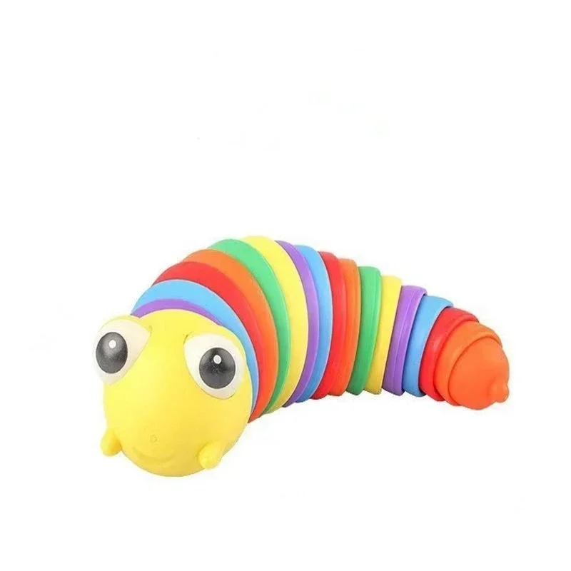 

Children's toys decompress children's bugs rainbow caterpillars tricky toys boring simulation twisting insects Internet