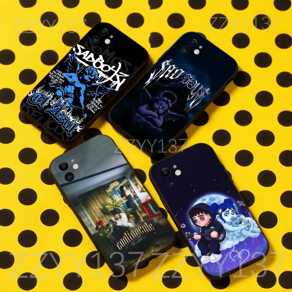 

Junior H $AD BOYZ 4 LIFE II Phone Case For iPhone 16,15,14,13,12,11,Pro,Max,Plus,X,XS,XR,SE,8,7,Mini,Soft Silicone Black Case
