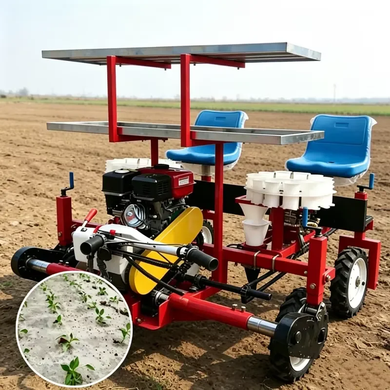 High Quality Self Propelled Vegetable Fruit Transplanter for Planting Seeds Onions Peppers Seedling Machine