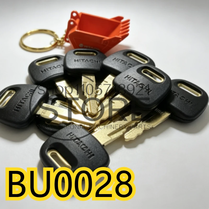 10 PCS H800 Ignition Keys BU0028 High Quality Replacement Starter Key for Hitachi ZAXIS EX60 EX70 EX120 EX200