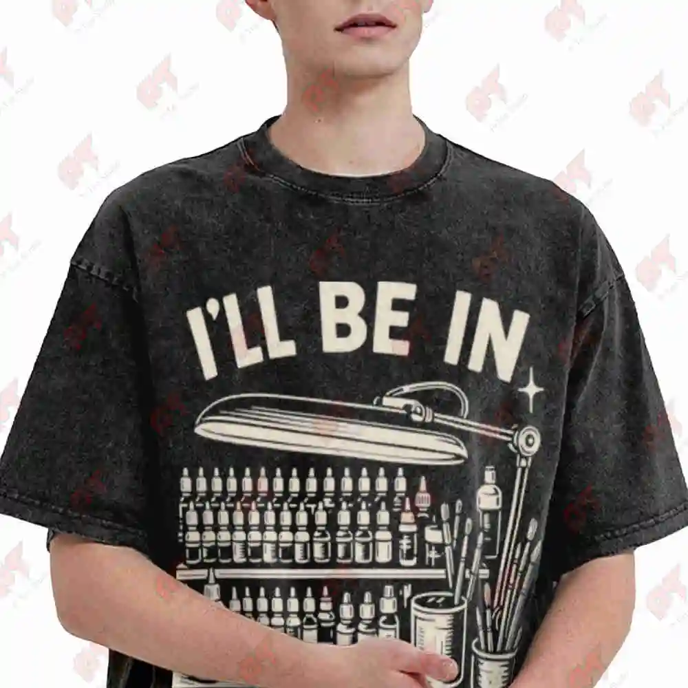 Miniature Painter Painting Miniatures Vintage Washed Tee Pure Cotton T-Shirt