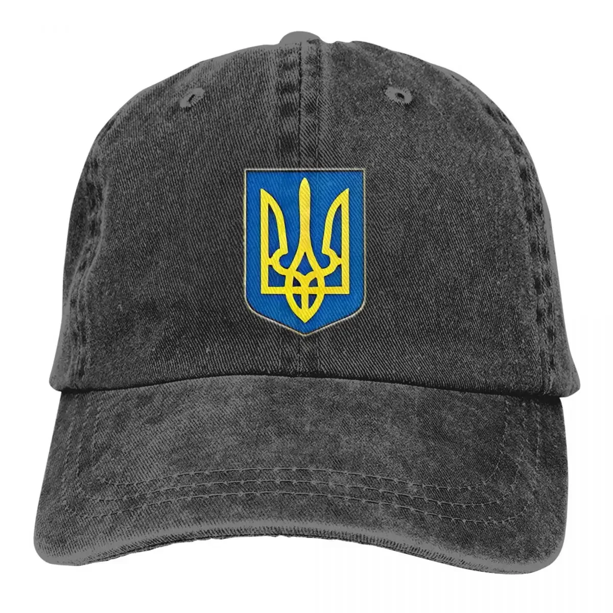 Ukrainian Coat Of Arms Unisex Style Baseball Cap Ukrelna Flag Distressed Washed Hats Cap Fashion Workouts Gift Snapback Cap