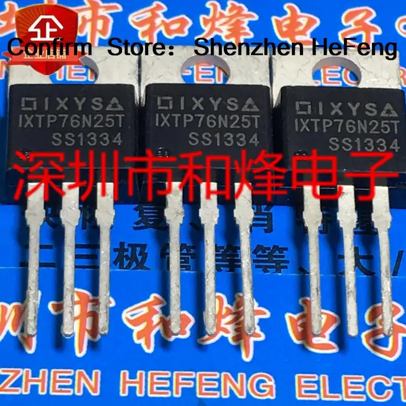 5PCS-10PCS IXTP76N25T  TO-220 250V 76A    Original On Stock Quicky Shipping