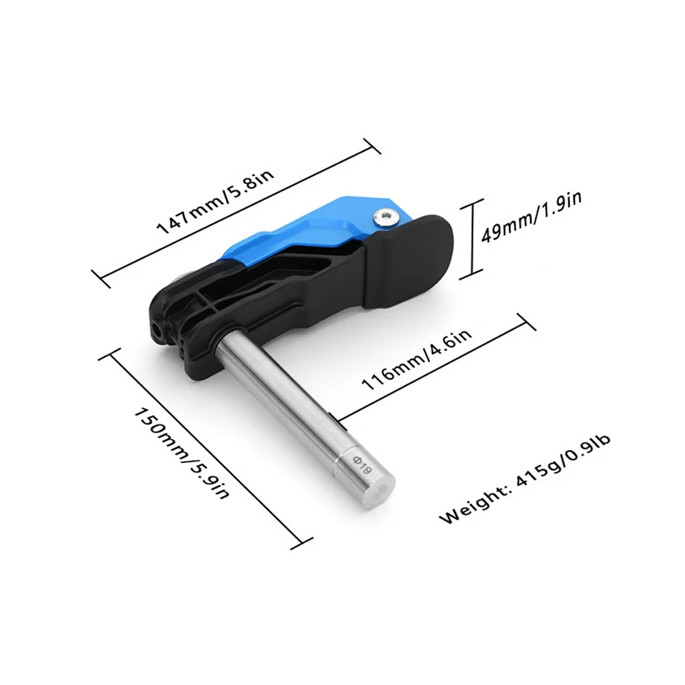 Aluminum for F Type Press Clamp for Woodworking Projects Adjustable Angle 19mm 20mm Blue Lightweight Clamping Tool
