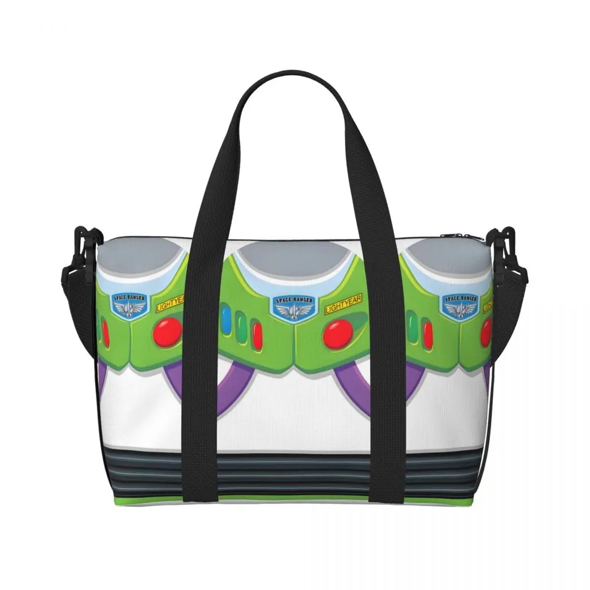 

Большая сумка-тоут с изображением Истории игрушек, мультяшная аниме-фигурка для женщин, Вуди Базз Лайтер, сумка на плечо, тренажерный зал, пляжная дорожная сумка