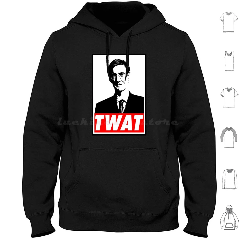 Jacob Rees-Mogg Twat Sudaderas con capucha de manga larga Anti Jacob Rees Mogg Jacob Rees Mogg es un Twat Jacob Rees Mogg Twat Reino Unido