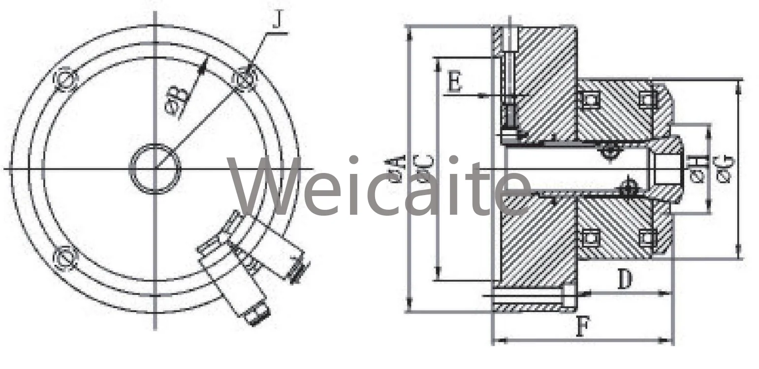 Juego de mandril de mandril LINGMAN 5C JAB-25 para torno y fresadora CNC, diseño de cambio rápido de alta resistencia con cuerpo de acero endurecido