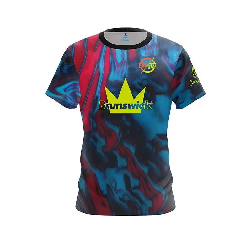 Neues Brunswick Rainbow Confetti Party Bowling-Trikot für Herren, kurzärmeliges Performance-Sport-T-Shirt, lässige Streetwear-Oberteile – Detail 4