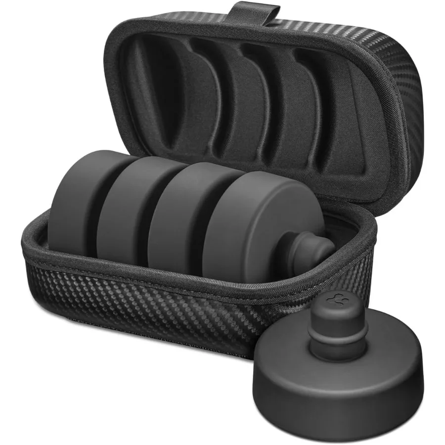 

Spigen Lifting Jack Pads Compact Storage Case Carbon Edition Designed for Tesla Model 3 Y S X with Magnetic Open Close [4 Pucks