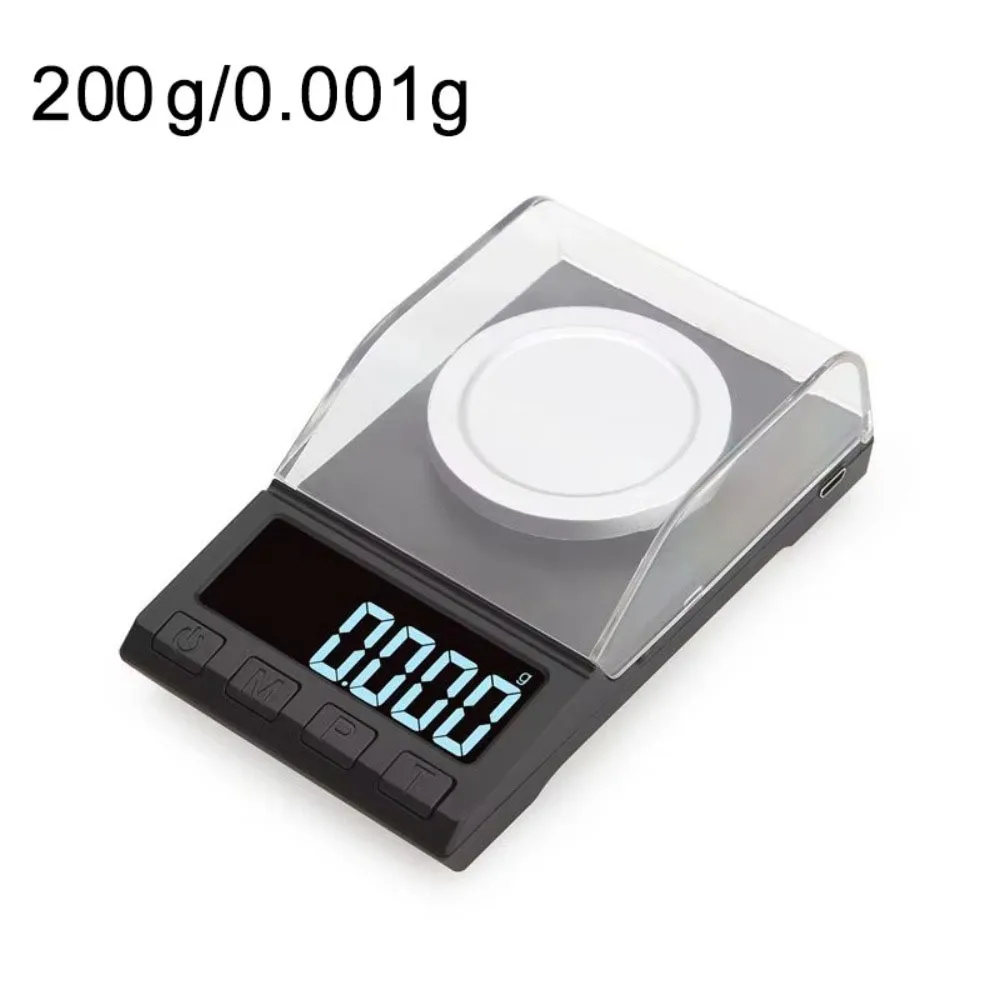 200g/100g/50g/20g/10g 0.001g Precision Digital Scale High Precision Portable Electronic Balance Scale Dustproof Accurate