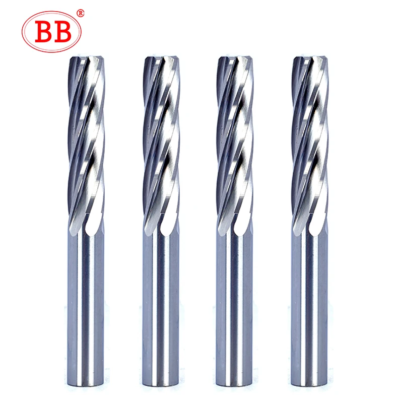 BB Carbide Machine Reamer Two Decimal Places Spiral Flute Uncoated Tolerance Chucking Metal Cutter CNC