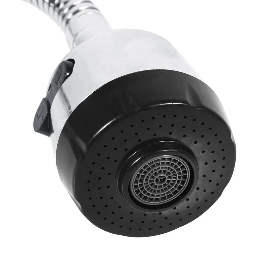 Stainless Steel Rotary Faucet for Kitchen with 360 Degree Swivel Adjustable Flow and Water Conservation Features