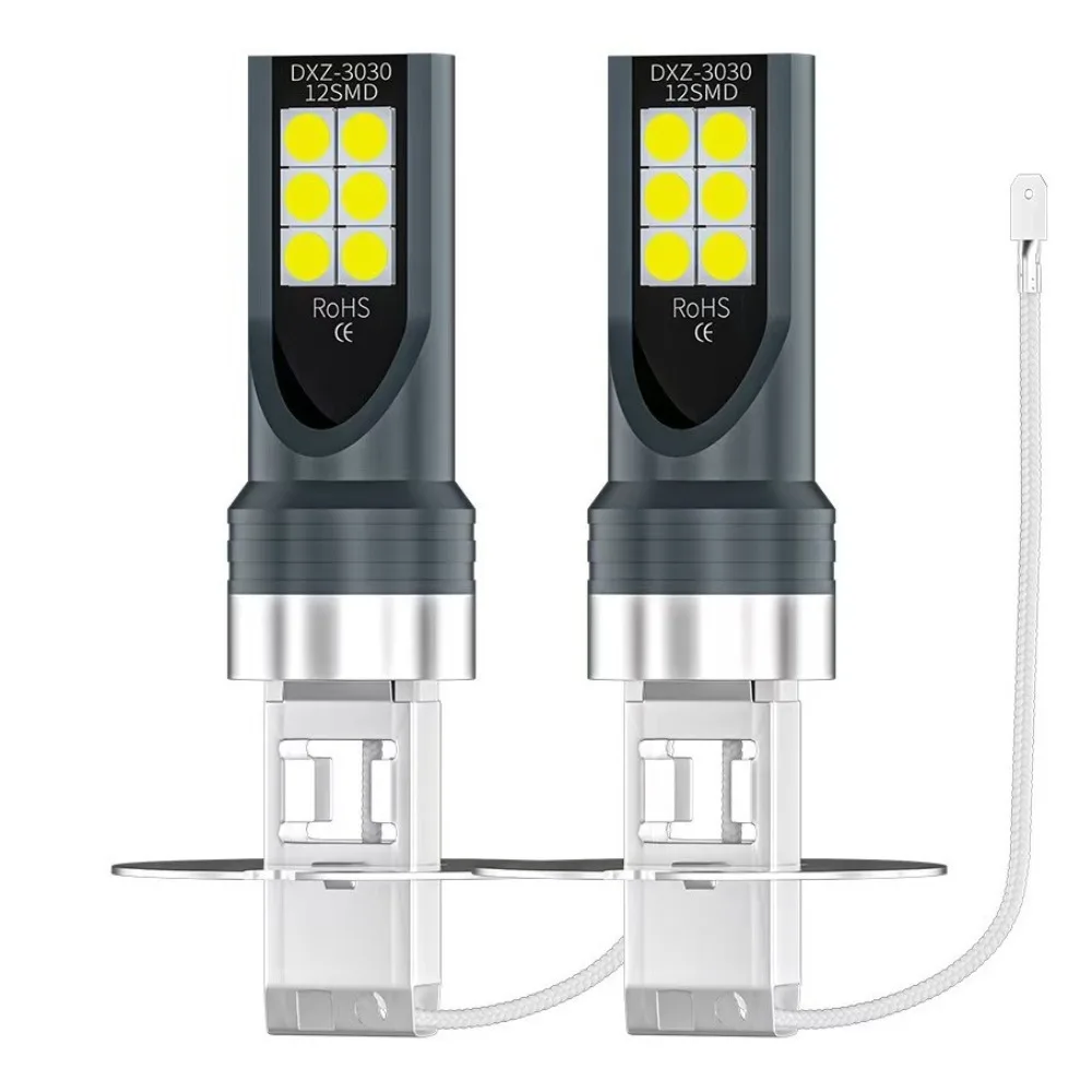 

12V 36W 6500K LED Headlight Bulbs H1 H3 H7 H8 H9 H11 HB3 HB4 H4 3030 12SMD