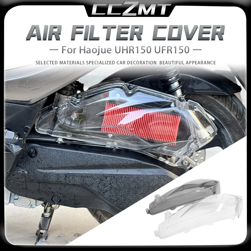 For HAOJUE UHR150 UFR150 UHR125 UHR 150 Modified Air Filter Shell Transparent Air Filter Cover Air Filter Protective Cover