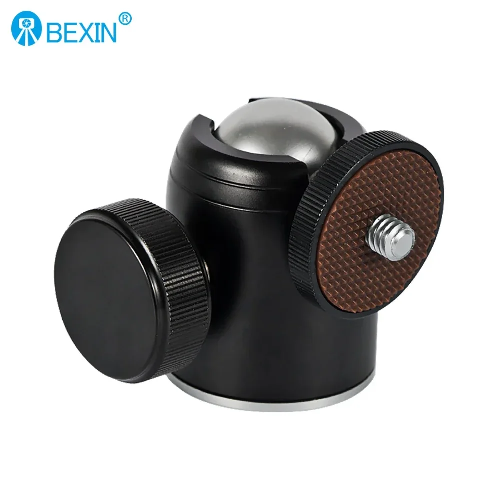 BEXIN K26A Ball Head Mount Metal 360 Degree Swivel Mini BallHead 1/4\