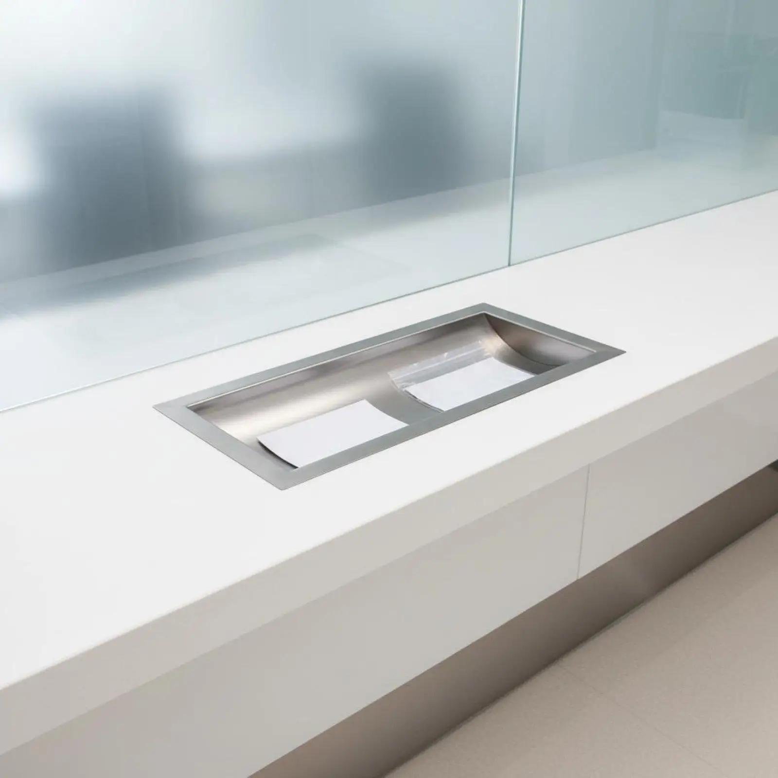 Stainless Steel Currency Tray 1 Mm Thick Currency Move Trough Easy Installation