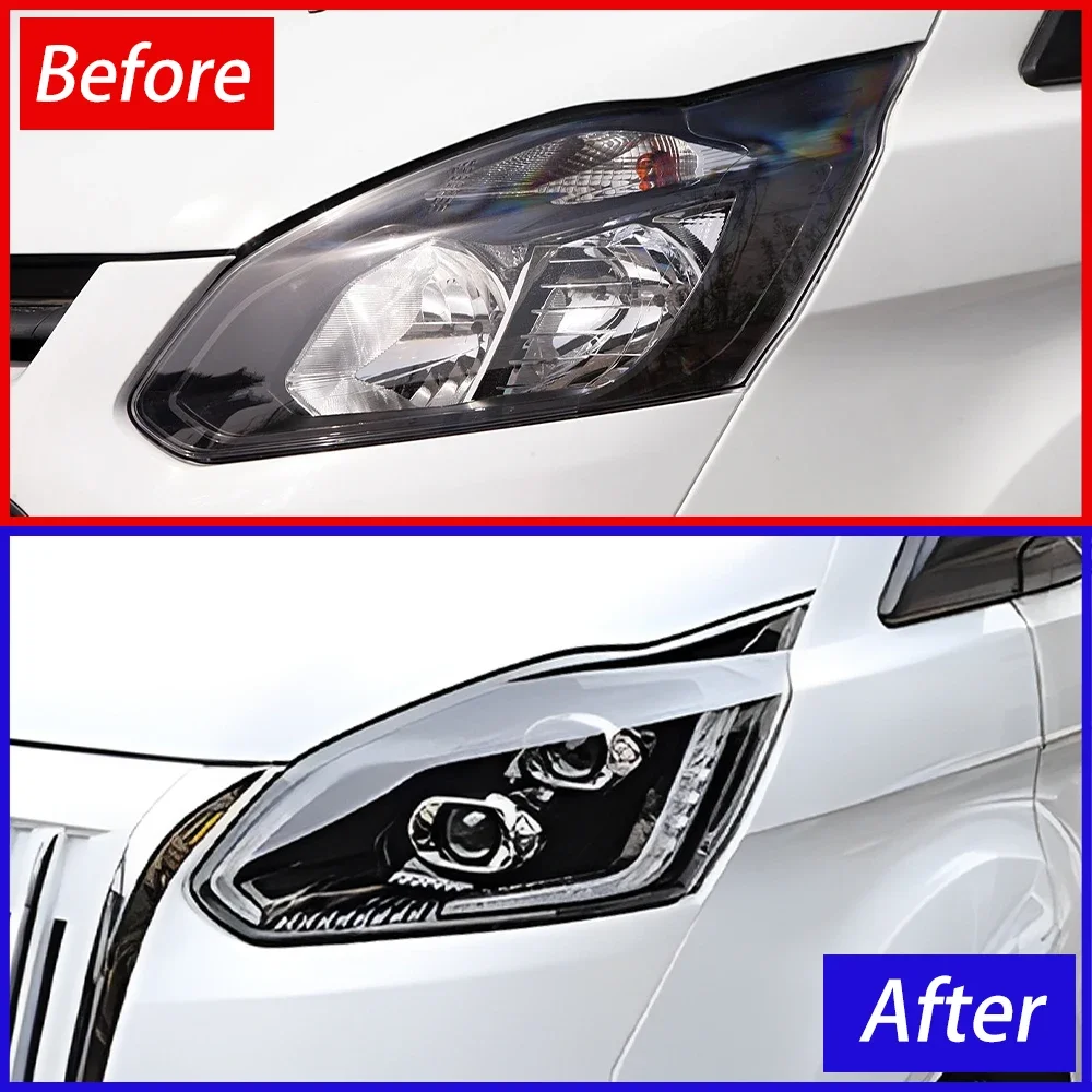 Car Front Lamps For Ford Tourneo Transit 2016-2022 LED Auto Headlights Assembly Upgrade Dynamic 2 Projector Lens Car Accessories