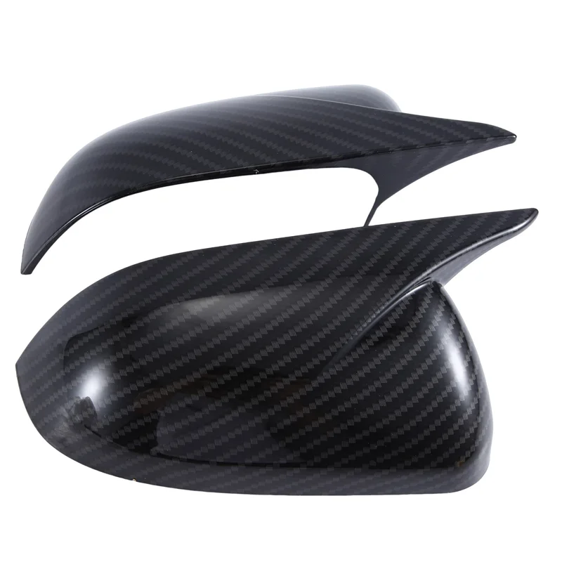 

1 Pair Ox Horn Side Mirror Shell Accessories Reverse Caps Trim For KIA K2 KX Cross 2017-2023 Carbon Fiber