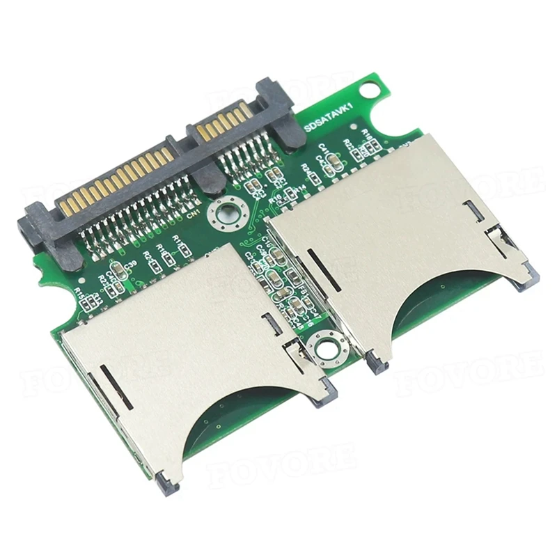 Dual Sd Naar Sata Converter Industriële Kwaliteit Sd Naar Sata Adapter Kaart 15pin + 7pin Sd Naar Seriële Adapter Kaart