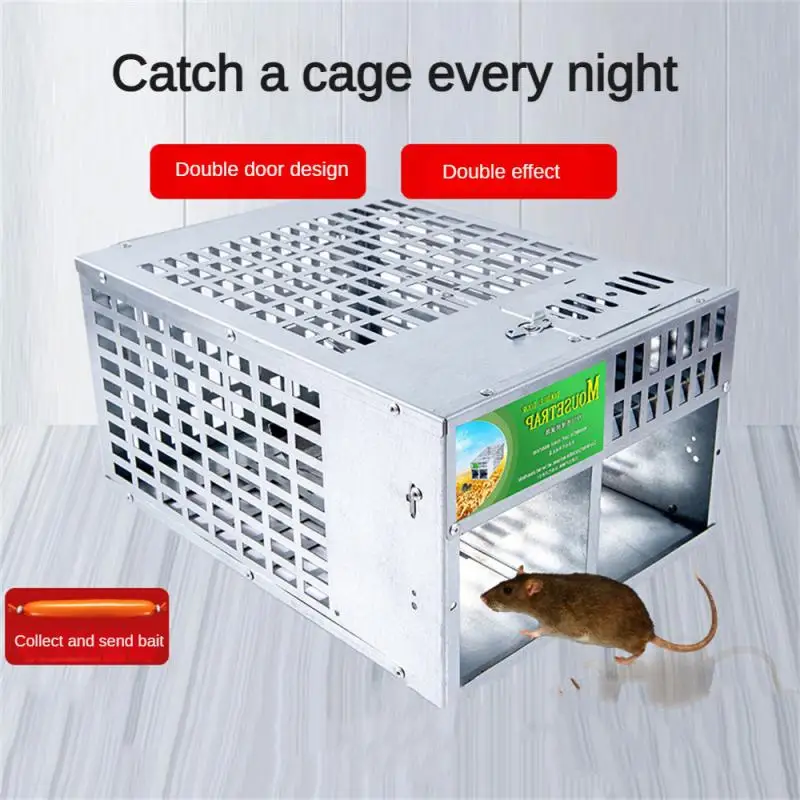 

Indoor Outdoor Rat Trap Rat Cage Reusable Non-toxic Self-locking Safety Pest Repeller Pest Control Products Mouse Trap Rats Cage