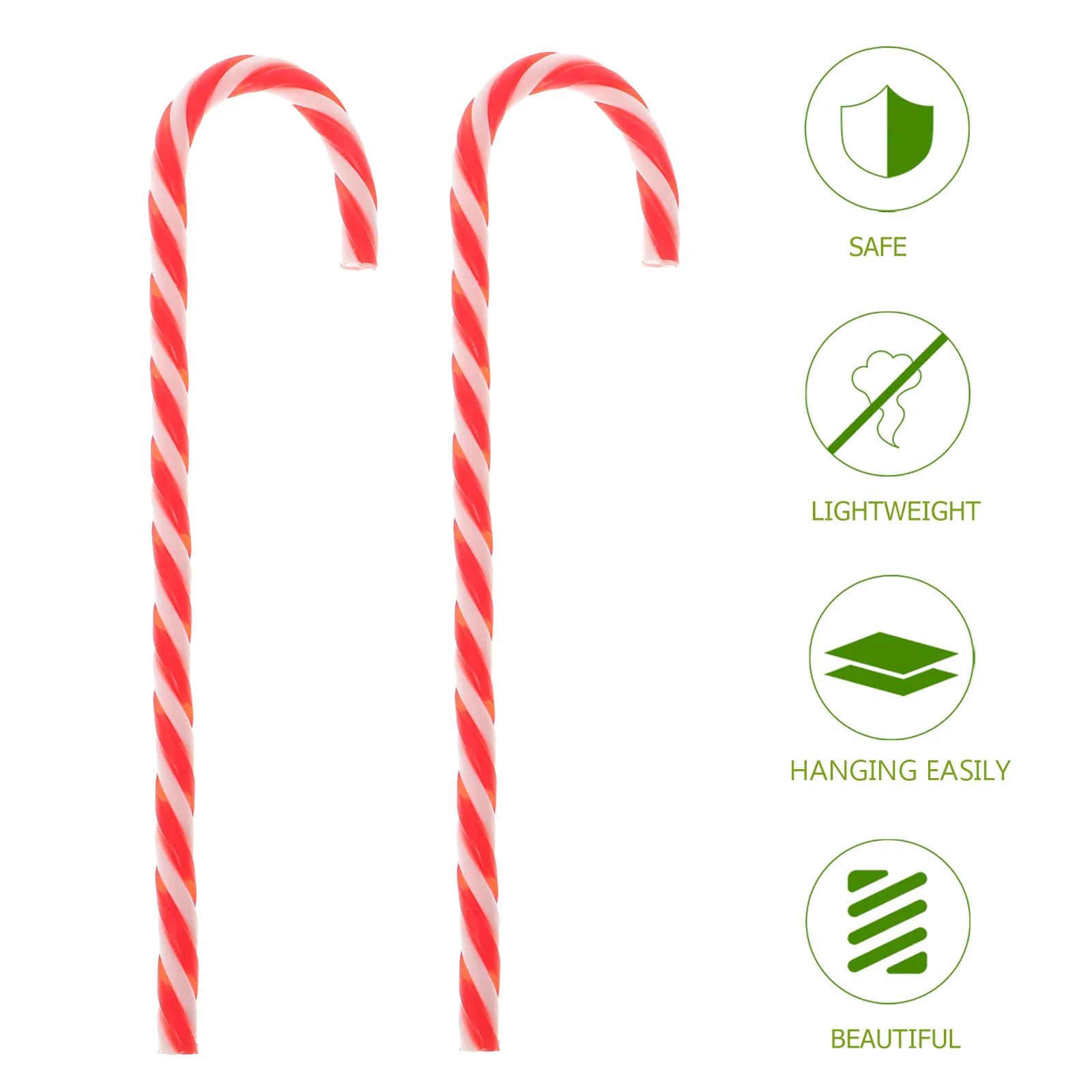 

6Pcs Candy Cane Christmas Tree Decoration Colorful Durable Lawn Stakes Creative Holiday Party Gift for Candy Cane