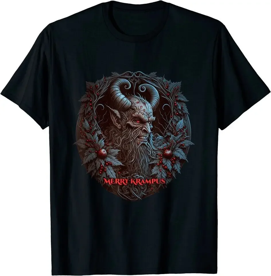 Gruss Vom Krampus Merry Christmas Germanic Demon Devil Xmas Black T-Shirt