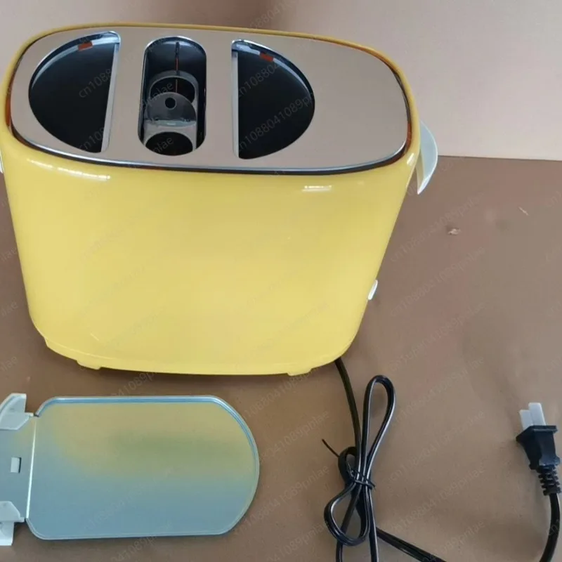 110V 650w Yellow Toaster Toaster, Multipurpose Sandwich Maker, Breakfast Toast Hot Dog Maker