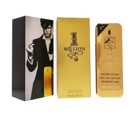 2024 New Soft Golden Millionaire Men\'S Seductive Leather Notes Best Gifts for Men and Women 100ml