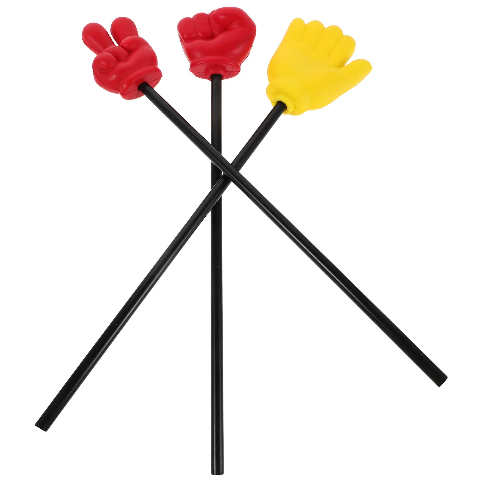 

3Pcs Foam Finger Pointer Stick Gesture Dance Props Handheld Gesture Rod for Party Classroom Teaching Game Activity Office
