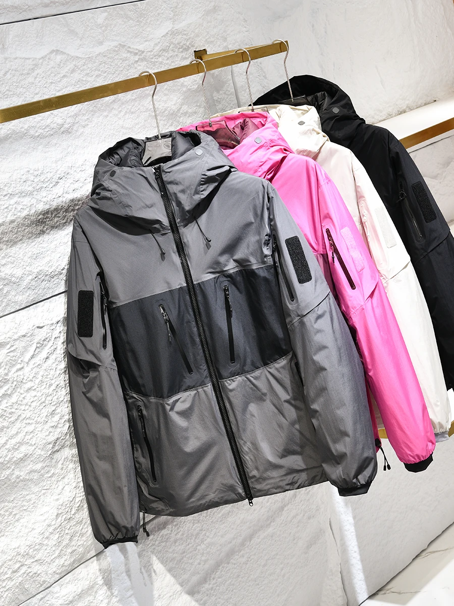 

Men's Outdoor Winter Jacket Hooded down Snowboarding Coat Windproof Warm Thickened Modern Style Fashion Urban Youth Outerwear