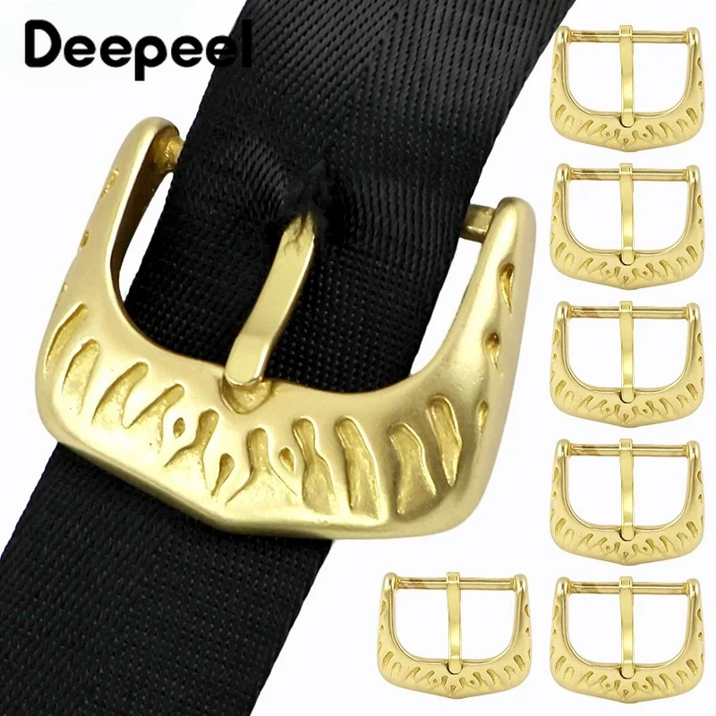 

1/2Pcs 30/35/40/45mm Solid Brass Belt Buckles for Men Belts Pin Buckle Head Bag Strap Leather Crafts Adjust Clasp Accessories