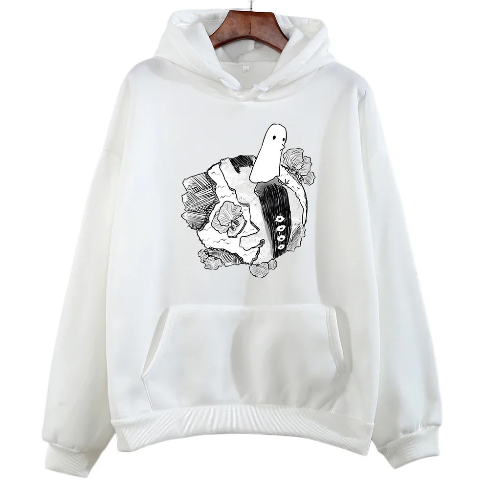 Oyasumi Punpun Hoodies Streetwear Girl Cartoon Kawaii/Cute Aesthetic Long Sleeve Sweatshirt Sense of Design WOMEN Autumn/Winter