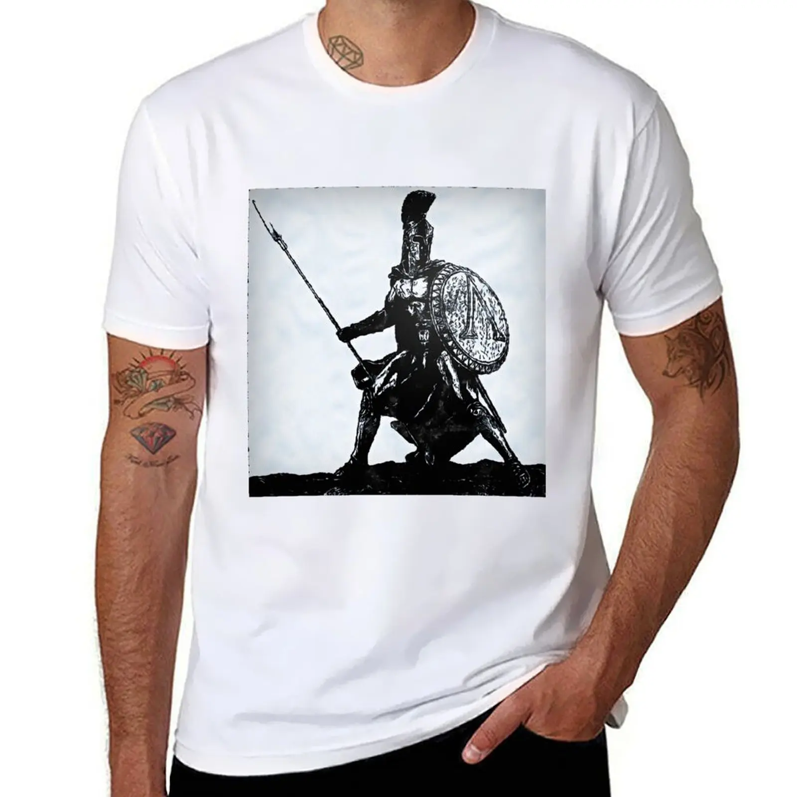 

Spartan Hoplite T-Shirt t shirts for man cotton soft man t shirts high quality luxury brand T-Shirt