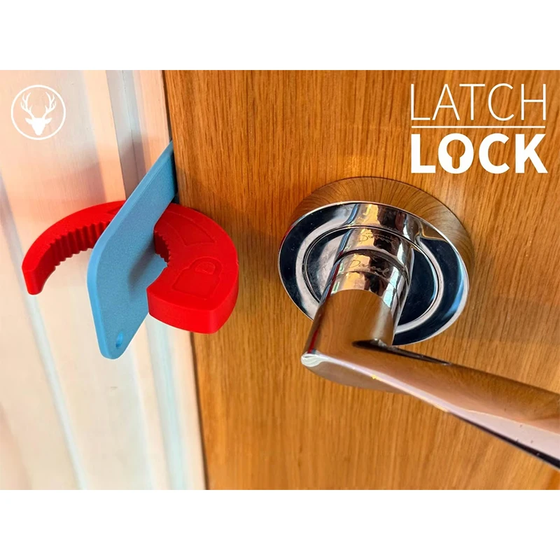 

Portable Door Lock Kits No-Drill Travel Deadbolt Anti-Theft Warning Door Lock For Hotel And Home Security