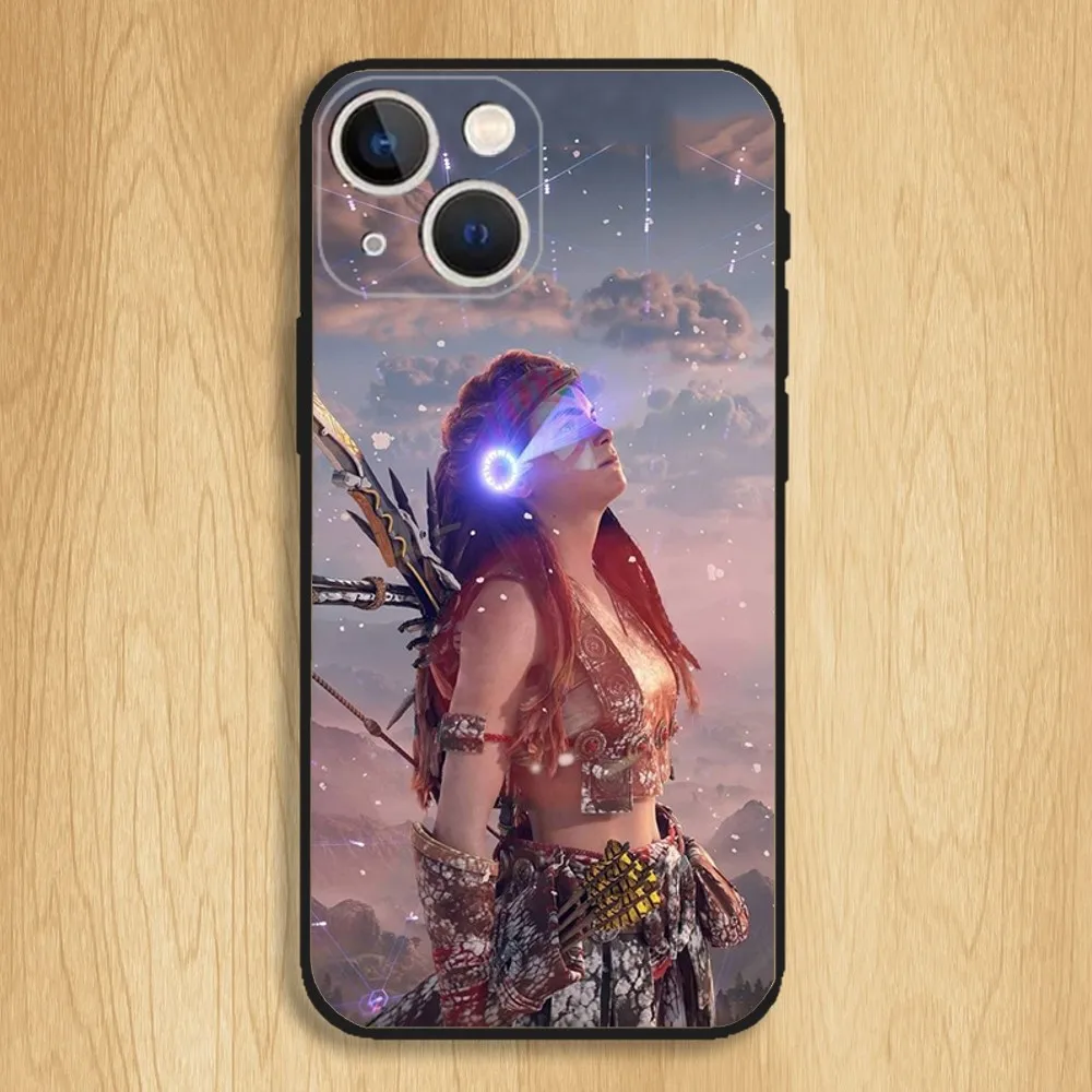 Horizon Zero Dawn Aloy Phone Case For iPhone15,14,13,12,11,Pro,Max,Plus,Mini,X,XS,XR,8,7,6,S,Plus,SE Soft Black Case