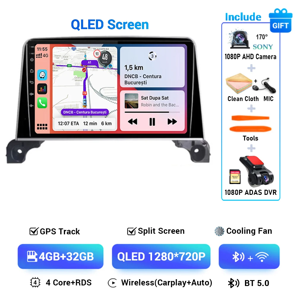 Android 15 Carplay Auto 360 Camera Voor Peugeot 5008 4008 3008 2017 2018 2019 2020 Autoradio Multimedia Speler navigatie Gps Dsp