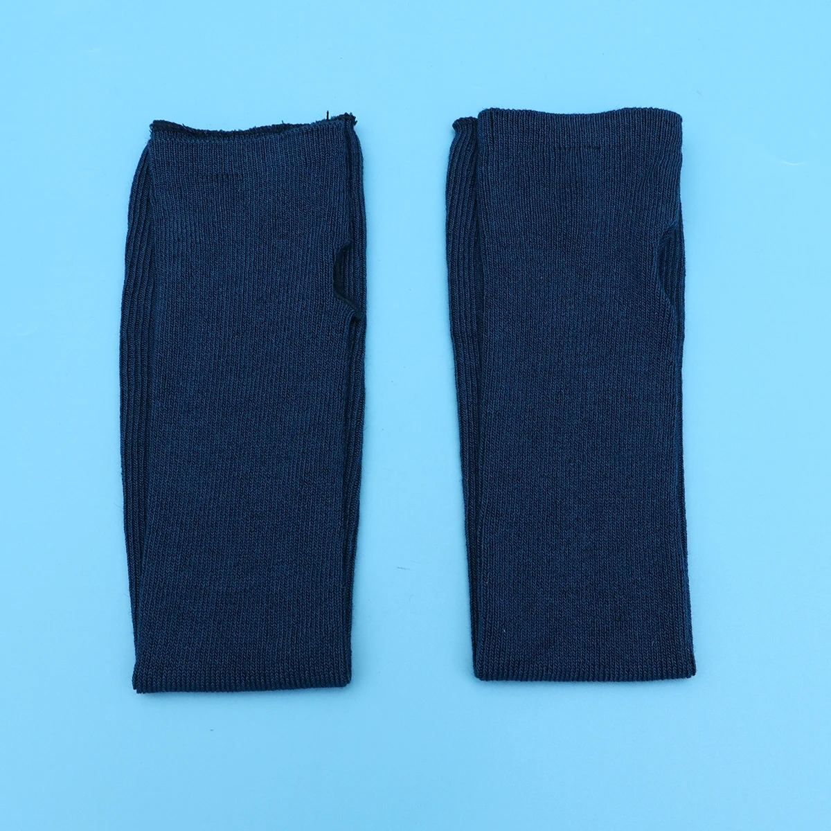 1 غطاء ذراع حراري محبوك بأكمام الساعد لفصل الشتاء وركوب الدراجات والجري وصيد الأسماك والقيادة والرياضات الخارجية باللون الأزرق