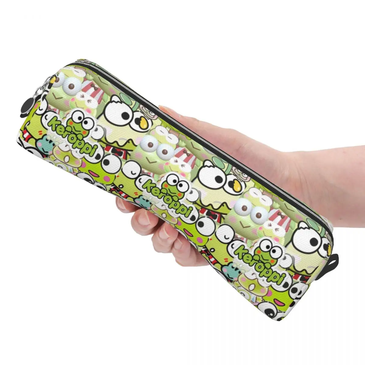 Klassische Cartoon Keroppi Federmäppchen Sanrio Federmäppchen Stifthalter Große Aufbewahrung Bleistiftbeutel Schulbedarf Geschenke Schreibwaren